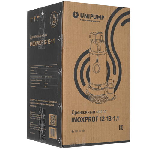 Купить Насос дренажный Unipump INOXPROF 12-13-1.1  9977599. Характеристики, отзывы и цены в Донецке