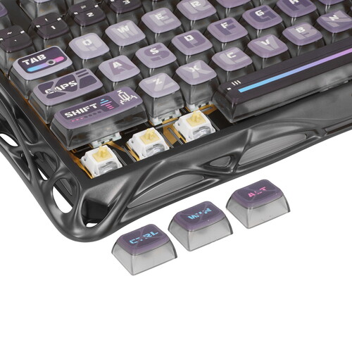 Купить Клавиатура  проводная + беспроводная GravaStar Mercury K1 Pro Cyberpunk  9276735. Характеристики, отзывы и цены в Донецке