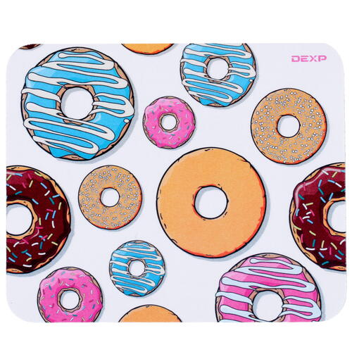 Купить Коврик DEXP OM-XS Donuts  разноцветный  1359740. Характеристики, отзывы и цены в Донецке