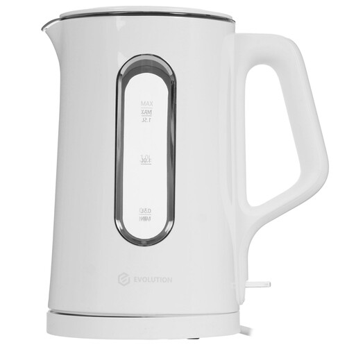Купить Электрочайник EVOLUTION KG18152WEL белый  9207807. Характеристики, отзывы и цены в Донецке