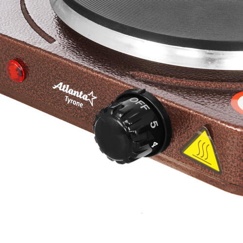 Купить Плита компактная электрическая Atlanta ATH-1736 коричневый  9032119. Характеристики, отзывы и цены в Донецке