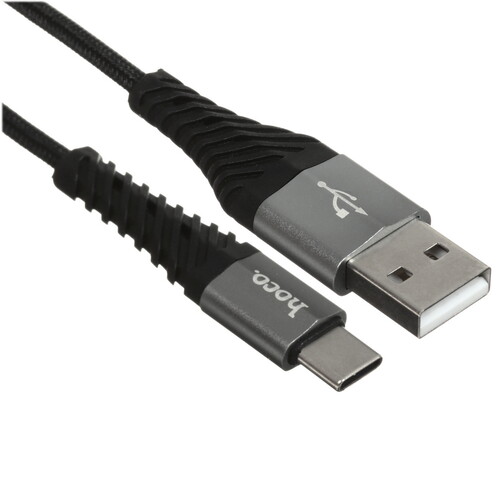 Купить Кабель круглый Hoco USB Type-C - USB 2.0 Type-A черный 0.25 м  5475027. Характеристики, отзывы и цены в Донецке