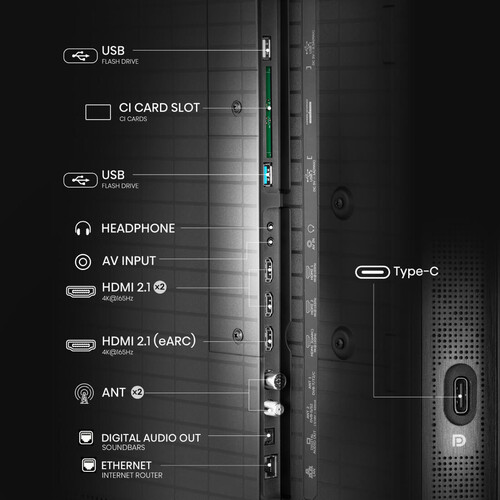 Купить 65" (165 см) Телевизор Hisense 65U8Q черный  5627316. Характеристики, отзывы и цены в Донецке