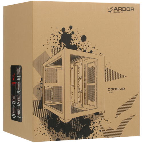 Купить Корпус ARDOR GAMING C305 V2  черный  5099645. Характеристики, отзывы и цены в Донецке