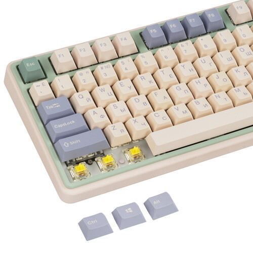 Купить Клавиатура  проводная + беспроводная Varmilo VXT81 Eucalyptus  5486649. Характеристики, отзывы и цены в Донецке