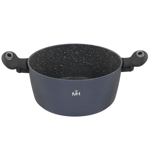 Купить Кастрюля MercuryHaus Granite MC - 1729 4 л 24 см черный  9150955. Характеристики, отзывы и цены в Донецке