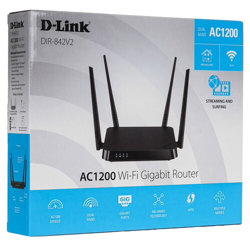 Купить Wi-Fi роутер D-Link DIR-842V2/E  5453392. Характеристики, отзывы и цены в Донецке