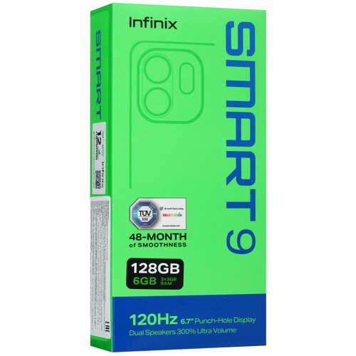 Купить 6.7" Смартфон Infinix SMART 9 128 ГБ черный  5488695. Характеристики, отзывы и цены в Донецке