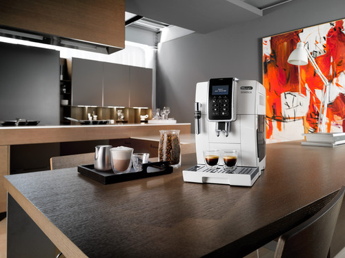 Купить Кофемашина автоматическая DeLonghi Dinamica ECAM 350.35.W белый  1130110. Характеристики, отзывы и цены в Донецке