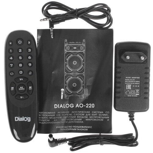 Купить Портативная аудиосистема Dialog Oscar AO-220, черный  5356313. Характеристики, отзывы и цены в Донецке