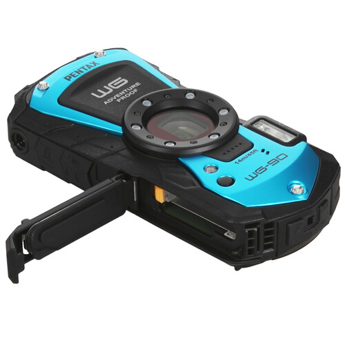 Купить Компактный фотоаппарат PENTAX WG-90 синий  9157356. Характеристики, отзывы и цены в Донецке