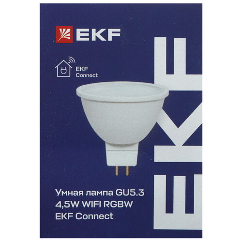 Купить Умная светодиодная лампа EKF Connect RGBW GU5.3  5490560. Характеристики, отзывы и цены в Донецке