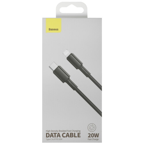 Купить Кабель круглый Baseus Lightning 8-pin - USB Type-C черный 1 м  9260733. Характеристики, отзывы и цены в Донецке