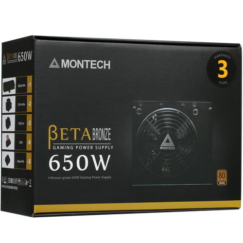 Купить Блок питания MONTECH BETA 650  4885103. Характеристики, отзывы и цены в Донецке
