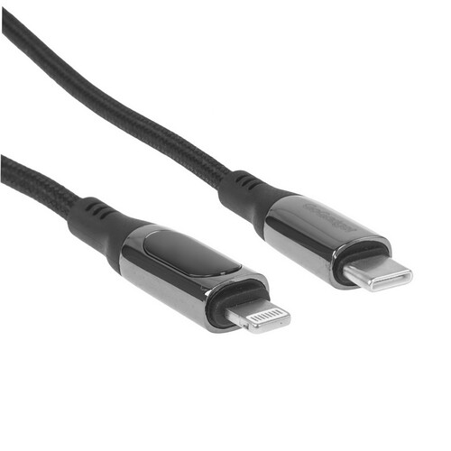Купить Кабель круглый GoGadget Lightning 8-pin - USB Type-C черный 1.2 м  9206825. Характеристики, отзывы и цены в Донецке