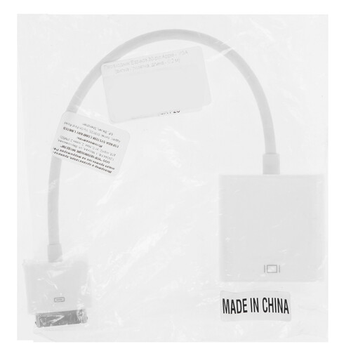 Купить Переходник однонаправленный Espada 30-pin Apple - VGA, 0.2 м  9229295. Характеристики, отзывы и цены в Донецке