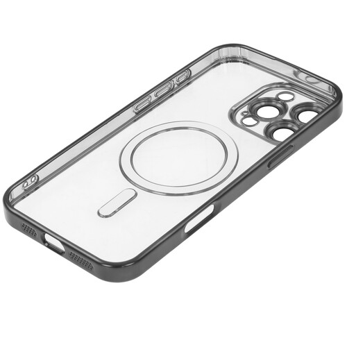 Купить Накладка  Zibelino MagSafe Matte для Apple iPhone 16 Pro Max черный/прозрачный  9273690. Характеристики, отзывы и цены в Донецке