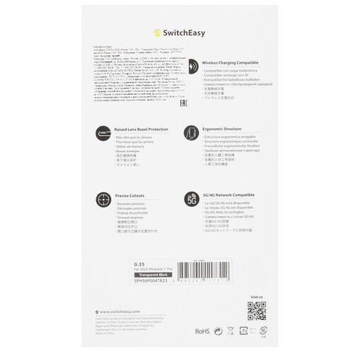 Купить Накладка  SwitchEasy Ultra Slim Case для Apple iPhone 15 Pro черный/прозрачный  9106827. Характеристики, отзывы и цены в Донецке