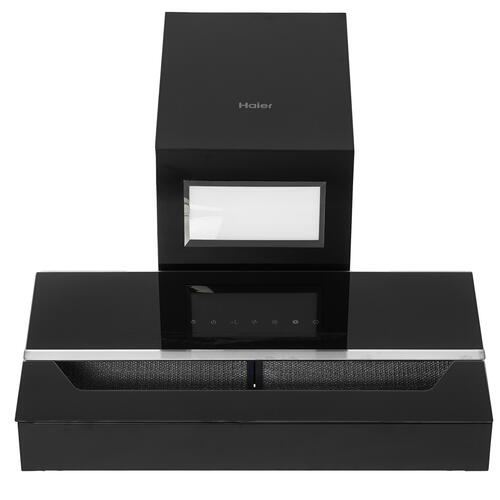 Купить Вытяжка каминная Haier HVX-W682CBX черный/серебристый  9002066. Характеристики, отзывы и цены в Донецке