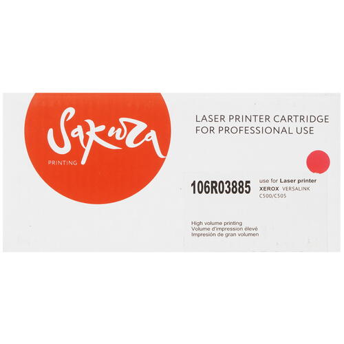 Купить Тонер-картридж лазерный SAKURA 106R03885 пурпурный  5363491. Характеристики, отзывы и цены в Донецке