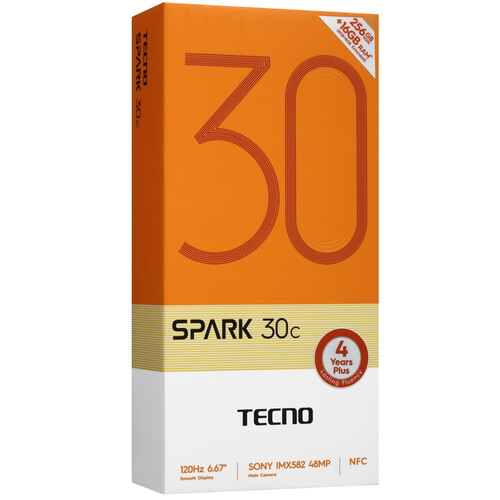 Купить 6.67" Смартфон Tecno SPARK 30C 256 ГБ зеленый  5492004. Характеристики, отзывы и цены в Донецке