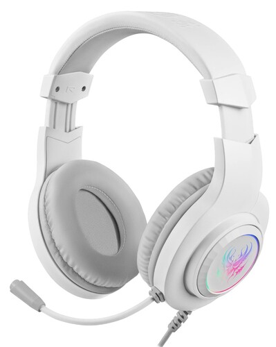 Купить Проводные наушники Defender Ghost LED белый 2025  9231068. Характеристики, отзывы и цены в Донецке