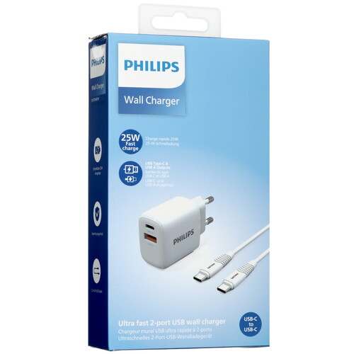 Купить Сетевое зарядное устройство Philips белый  5494056. Характеристики, отзывы и цены в Донецке
