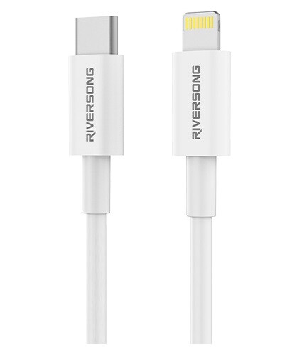 Купить Кабель круглый RIVERSONG Lightning 8-pin - USB Type-C серый 1 м  5489959. Характеристики, отзывы и цены в Донецке