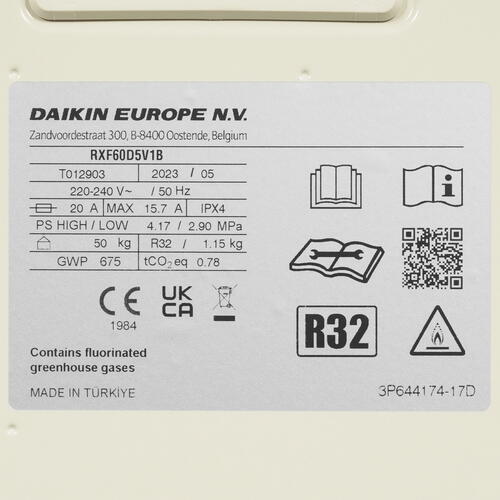 Купить Кондиционер настенный сплит-система Daikin FTXF60D/RXF60D белый  9045211. Характеристики, отзывы и цены в Донецке