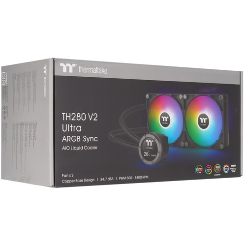 Купить Система охлаждения Thermaltake TH280 V2 Ultra ARGB Sync черная  5426617. Характеристики, отзывы и цены в Донецке
