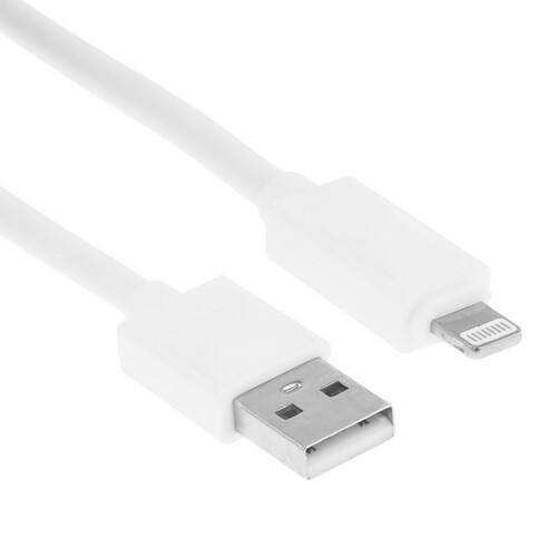 Купить Кабель круглый Borofone Lightning 8-pin - USB 2.0 Type-A белый 1 м  9238179. Характеристики, отзывы и цены в Донецке