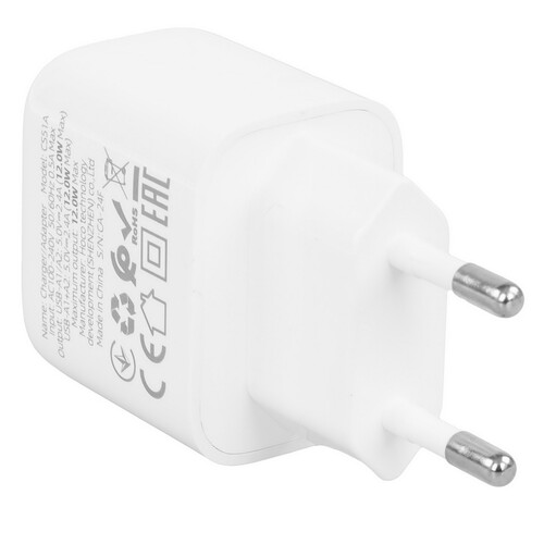 Купить Сетевое зарядное устройство Hoco CS51A белый  9237864. Характеристики, отзывы и цены в Донецке