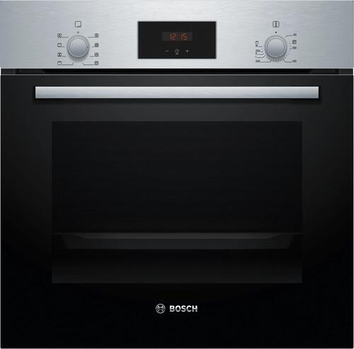 Купить Электрический духовой шкаф Bosch HBF113BR0Q серебристый  5321268. Характеристики, отзывы и цены в Донецке