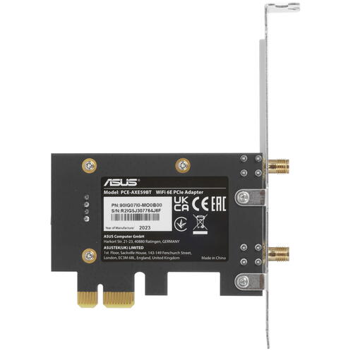 Купить Wi-Fi адаптер + Bluetooth ASUS PCE-AXE59BT  5401884. Характеристики, отзывы и цены в Донецке