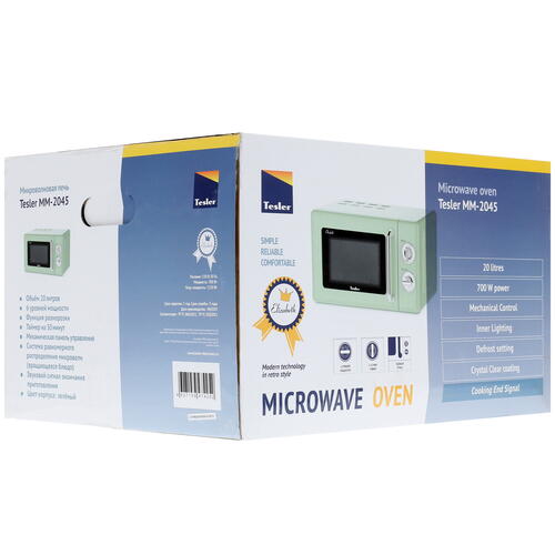 Купить Микроволновая печь Tesler MM-2045 зеленый  8152751. Характеристики, отзывы и цены в Донецке