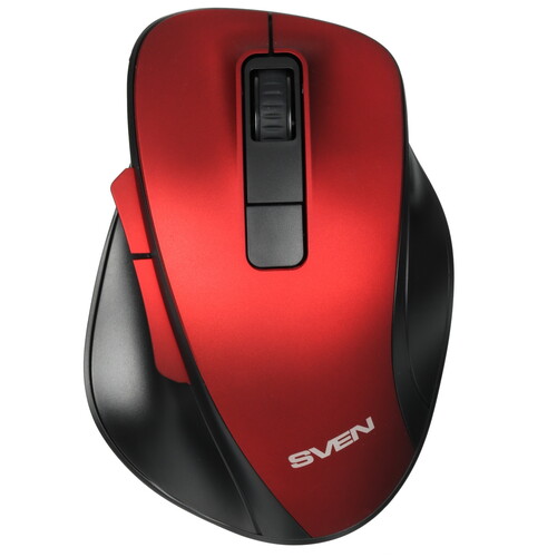 Купить Мышь беспроводная SVEN RX-525SW [SV-021856] красный  9071038. Характеристики, отзывы и цены в Донецке