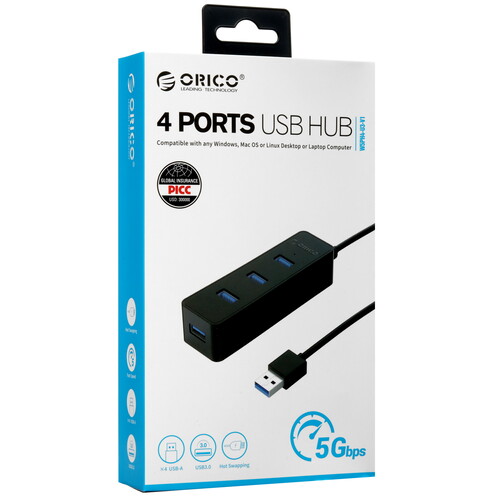 Купить USB-разветвитель ORICO W5PH4-U3  5498995. Характеристики, отзывы и цены в Донецке