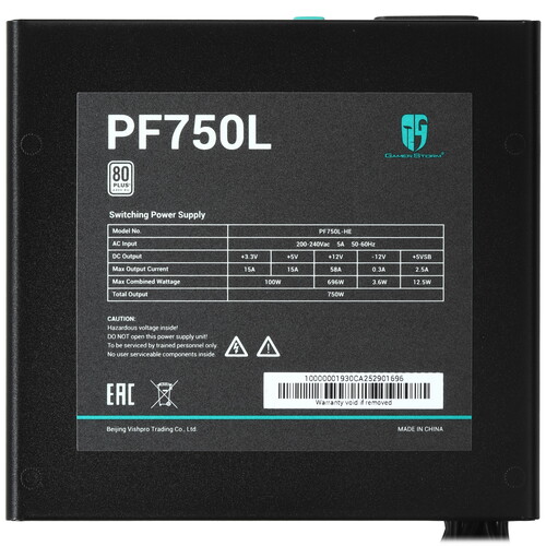 Купить Блок питания DEEPCOOL GamerStorm PF750L  5634837. Характеристики, отзывы и цены в Донецке