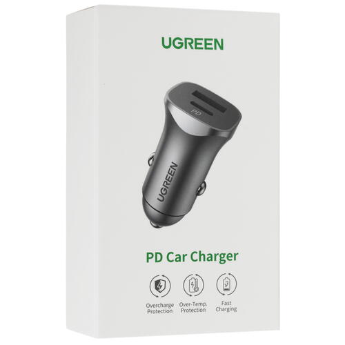 Купить Автомобильное ЗУ Ugreen CD130 серый  4777108. Характеристики, отзывы и цены в Донецке
