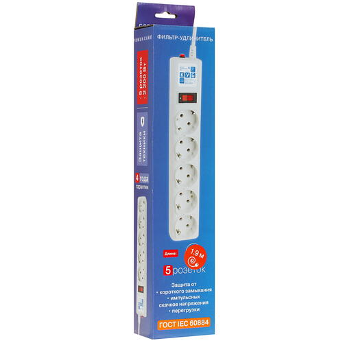 Купить Сетевой фильтр Power Cube SPG-B-6-WHITE белый  1274281. Характеристики, отзывы и цены в Донецке