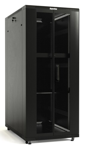 Купить Шкаф коммутационный Hyperline TTB-4266-DD-RAL9004  8193736. Характеристики, отзывы и цены в Донецке