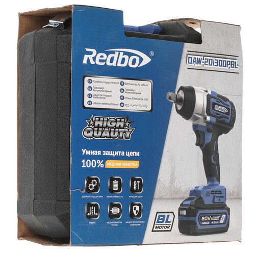 Купить Гайковерт REDBO OAW-20/300PBL  9236346. Характеристики, отзывы и цены в Донецке