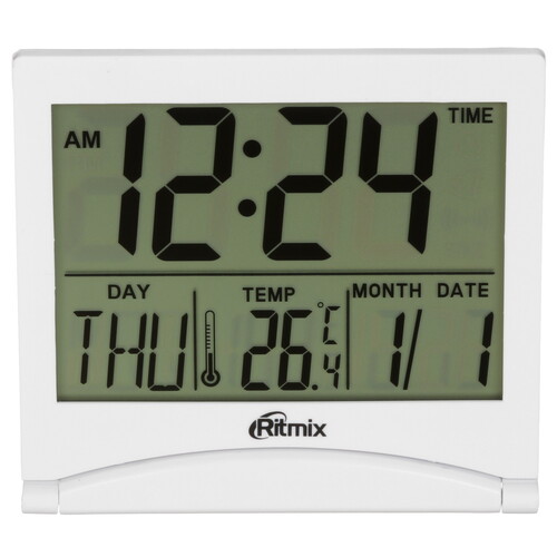 Купить Будильник Ritmix CAT-042 White  9104539. Характеристики, отзывы и цены в Донецке