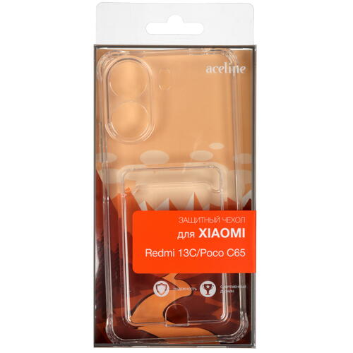Купить Накладка  Aceline Pocket для Xiaomi Redmi 13C/ POCO C65 прозрачный  9088137. Характеристики, отзывы и цены в Донецке