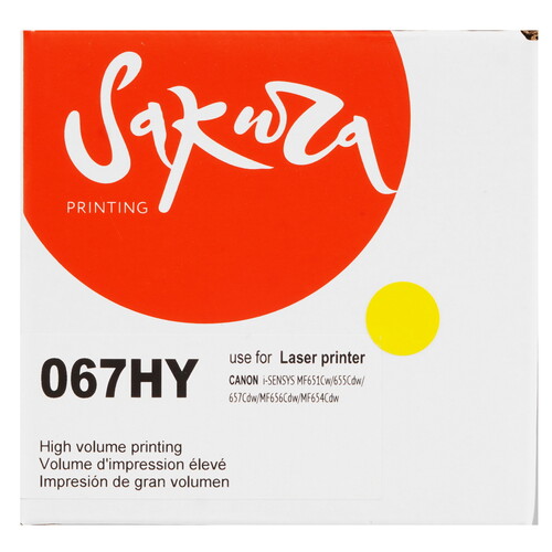 Купить Картридж лазерный Sakura 067HY (5103C002) желтый  9096112. Характеристики, отзывы и цены в Донецке