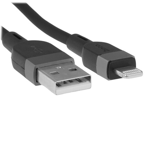 Купить Кабель круглый Hoco Lightning 8-pin - USB 2.0 Type-A черный 2 м  9238214. Характеристики, отзывы и цены в Донецке