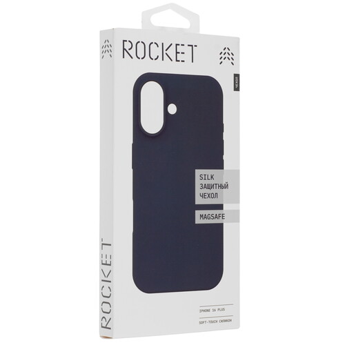 Купить Накладка  Rocket Silk для Apple iPhone 16 Plus синий  5474300. Характеристики, отзывы и цены в Донецке