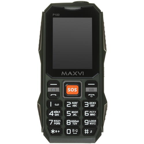 Купить Сотовый телефон Maxvi P100 зеленый  4869579. Характеристики, отзывы и цены в Донецке