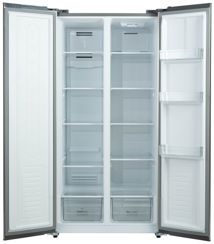 Купить Холодильник Side by Side   Бирюса SBS 400 I серый  9174201. Характеристики, отзывы и цены в Донецке