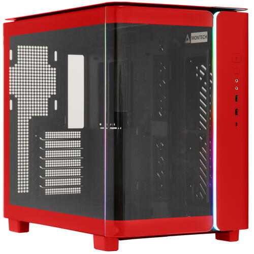 Купить Корпус MONTECH KING 95  красный  5431999. Характеристики, отзывы и цены в Донецке